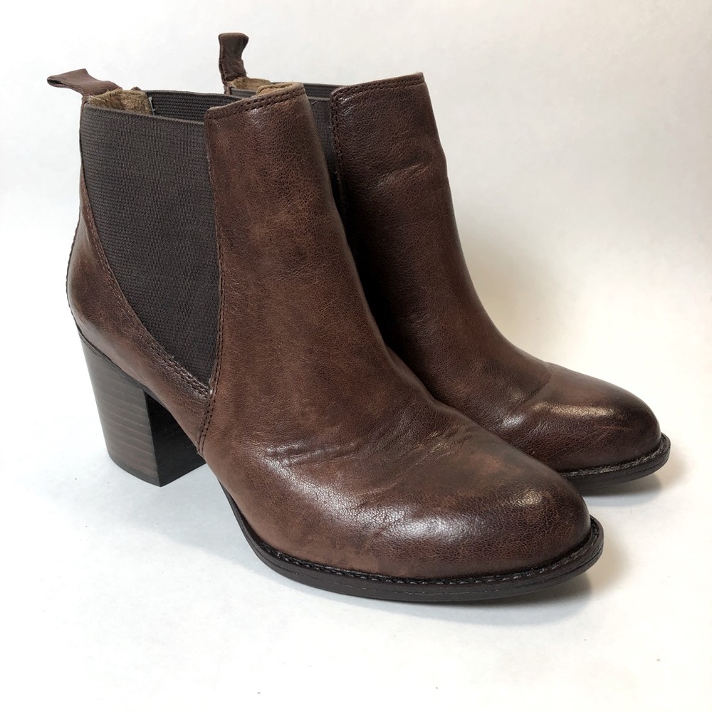Sofft Welling Brown Leather Ankle Boot 6.5